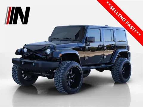 Black 2017 Jeep Wrangler Unlimited Sahara for sale in Noblesville, IN