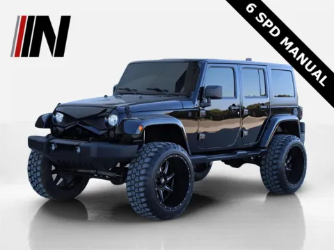 Black 2017 Jeep Wrangler Unlimited Sahara for sale in Noblesville, IN