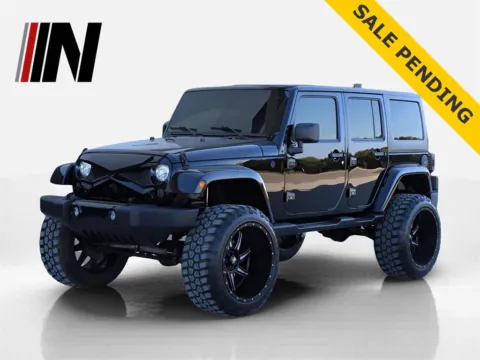 Black 2017 Jeep Wrangler Unlimited Sahara for sale in Noblesville, IN
