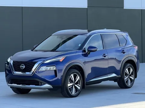 Blue 2022 Nissan Rogue Platinum for sale in Noblesville, IN