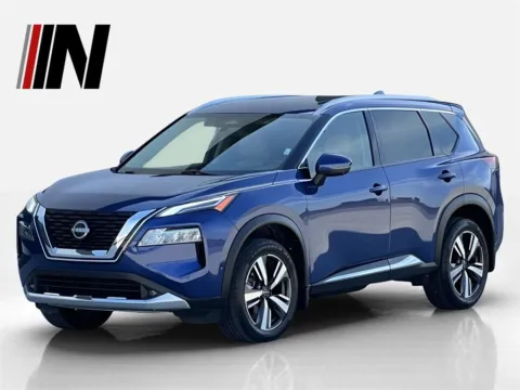 Blue 2022 Nissan Rogue Platinum for sale in Noblesville, IN