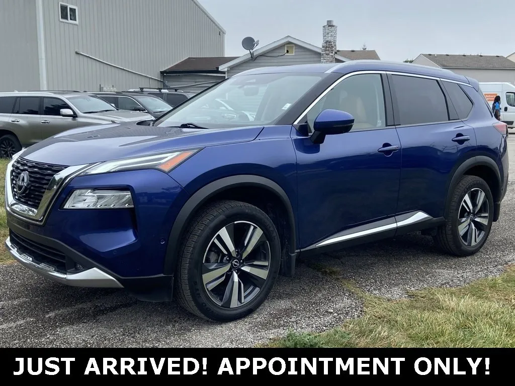 Blue 2022 Nissan Rogue Platinum for sale in Noblesville, IN
