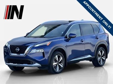 Blue 2022 Nissan Rogue Platinum for sale in Noblesville, IN