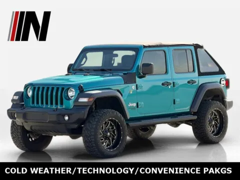 Blue 2020 Jeep Wrangler Unlimited Sport S for sale in Noblesville, IN