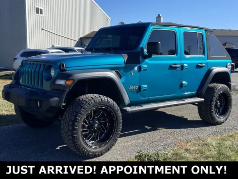 Blue 2020 Jeep Wrangler Unlimited Sport S for sale in Noblesville, IN
