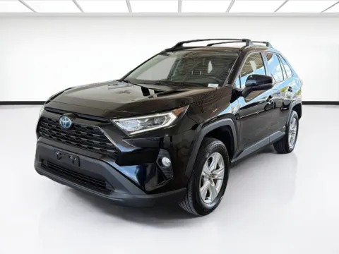 Black 2021 Toyota RAV4 Hybrid XLE for sale in Dallas, TX