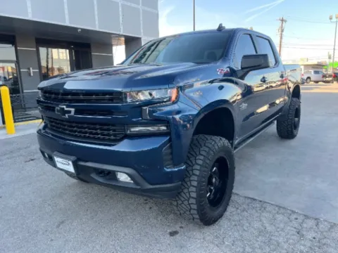Blue 2021 Chevrolet Silverado 1500 4WD Crew Cab Short Bed RST for sale in San Antonio, TX