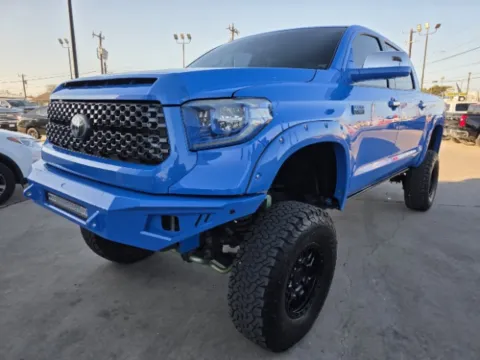 Blue 2020 Toyota Tundra Platinum for sale in San Antonio, TX