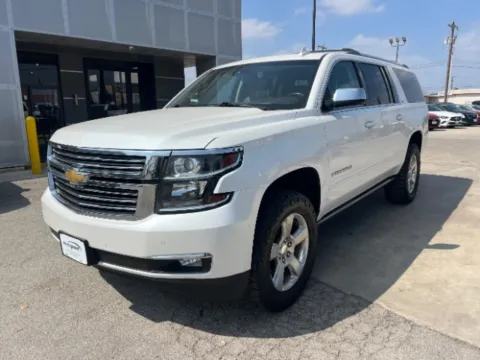 White 2016 Chevrolet Suburban LTZ for sale in San Antonio, TX