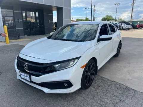 White 2020 Honda Civic Sedan Sport for sale in San Antonio, TX
