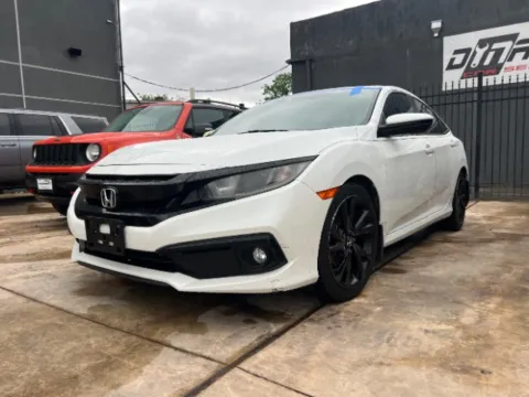 White 2020 Honda Civic Sedan Sport for sale in San Antonio, TX