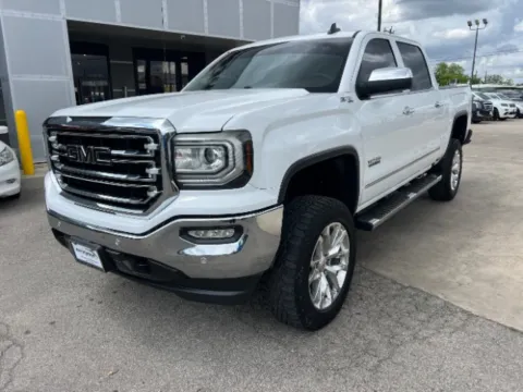 White 2017 GMC Sierra 1500 SLT Crew Cab Long Box 4WD for sale in San Antonio, TX