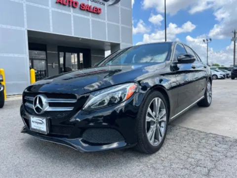 Black 2018 Mercedes-Benz C 300 C- CLASS for sale in San Antonio, TX