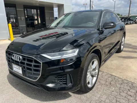Black 2019 Audi Q8 55 Premium for sale in San Antonio, TX