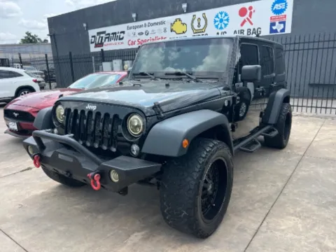 Black 2017 Jeep Wrangler Unlimited Sport 4WD for sale in San Antonio, TX