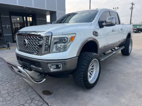 White 2016 Nissan TITAN XD Platinum Reserve Diesel for sale in San Antonio, TX