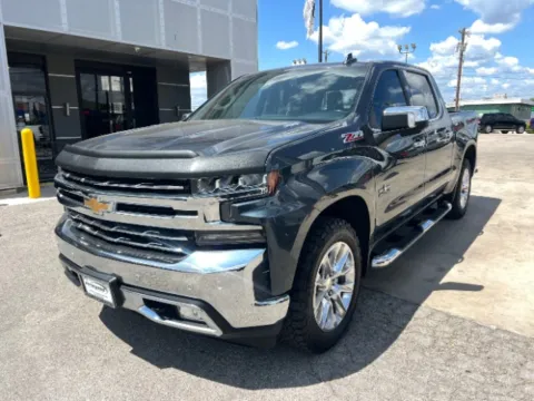Gray 2021 Chevrolet Silverado 1500 4WD Crew Cab Short Bed LTZ for sale in San Antonio, TX