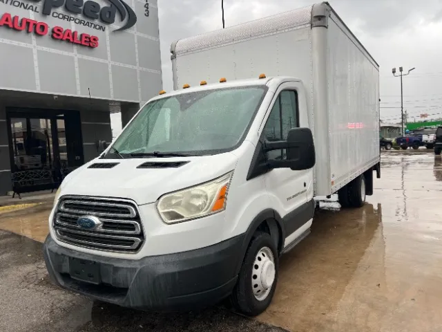 White 2017 Ford Transit-350 Cab Chassis Cargo Van for sale in San Antonio, TX