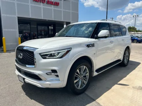 White 2019 INFINITI QX80 LUXE for sale in San Antonio, TX