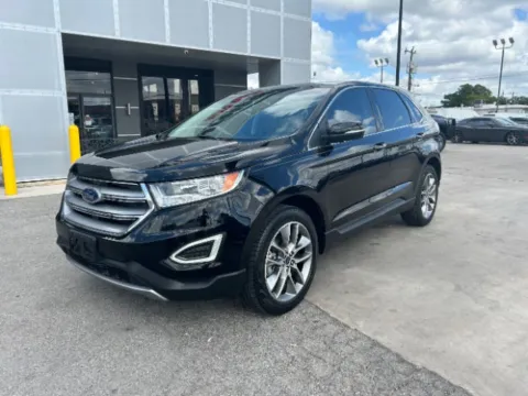 Black 2017 Ford Edge Titanium for sale in San Antonio, TX