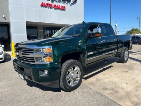 Green 2015 Chevrolet Silverado 2500HD High Country for sale in San Antonio, TX