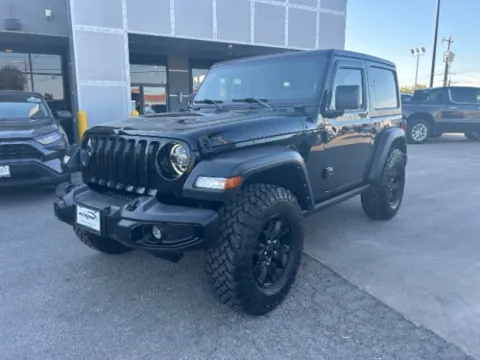 Black 2021 Jeep Wrangler Willys 4X4 for sale in San Antonio, TX