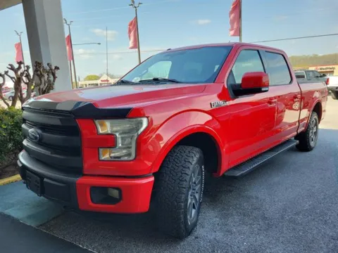 Red 2015 Ford F-150 Lariat for sale in Pelham, AL
