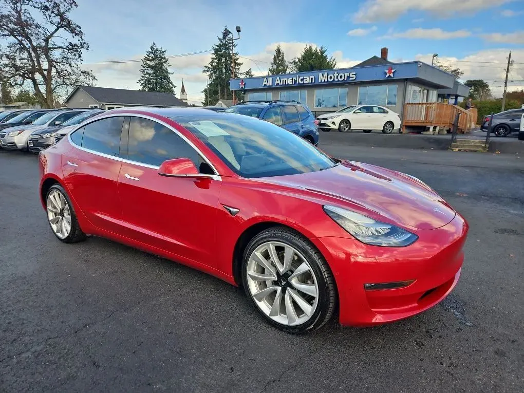 Red 2018 Tesla Model 3 Long Range Sedan 4D for sale in Tacoma, WA