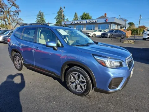 Blue 2020 Subaru Forester Premium Sport Utility 4D for sale in Tacoma, WA