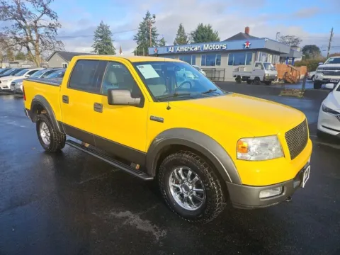 Yellow 2004 Ford F-150 SuperCrew Cab Lariat Pickup 4D 5 1/2 ft for sale in Tacoma, WA