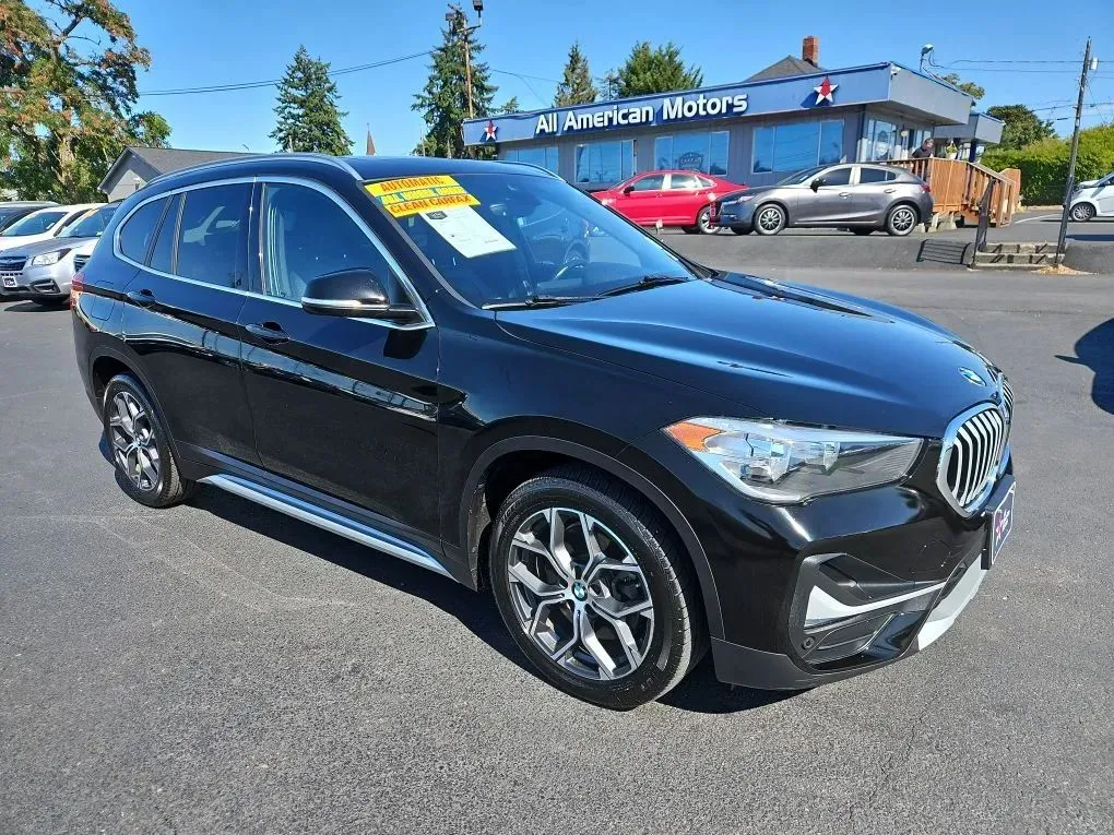 Black 2020 BMW X1 xDrive28i Sport Utility 4D for sale in Tacoma, WA