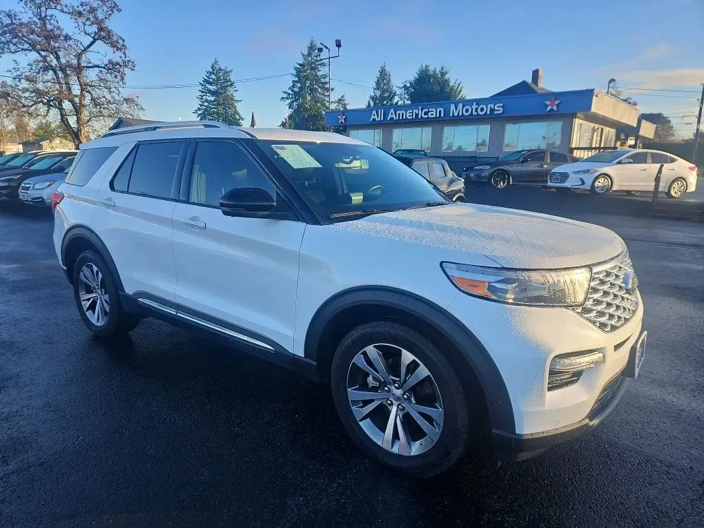 White 2020 Ford Explorer Platinum Sport Utility 4D for sale in Tacoma, WA