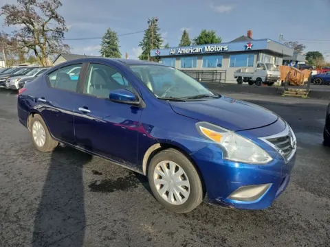 Blue 2018 Nissan Versa SV Sedan 4D for sale in Tacoma, WA
