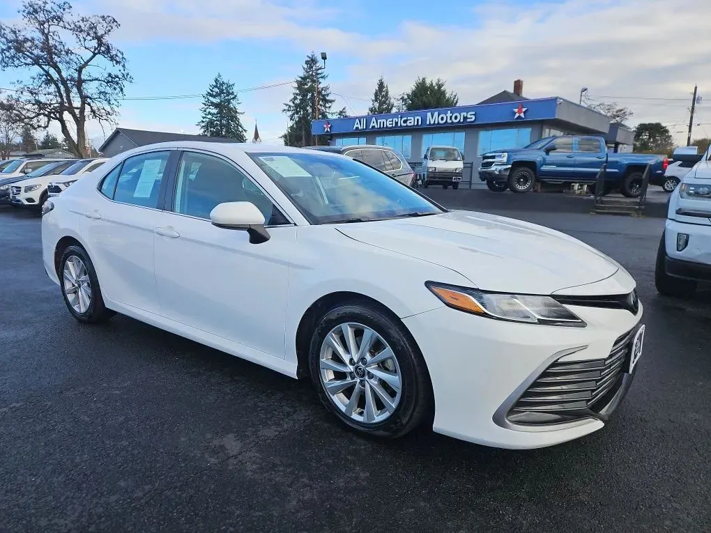 White 2021 Toyota Camry LE Sedan 4D for sale in Tacoma, WA