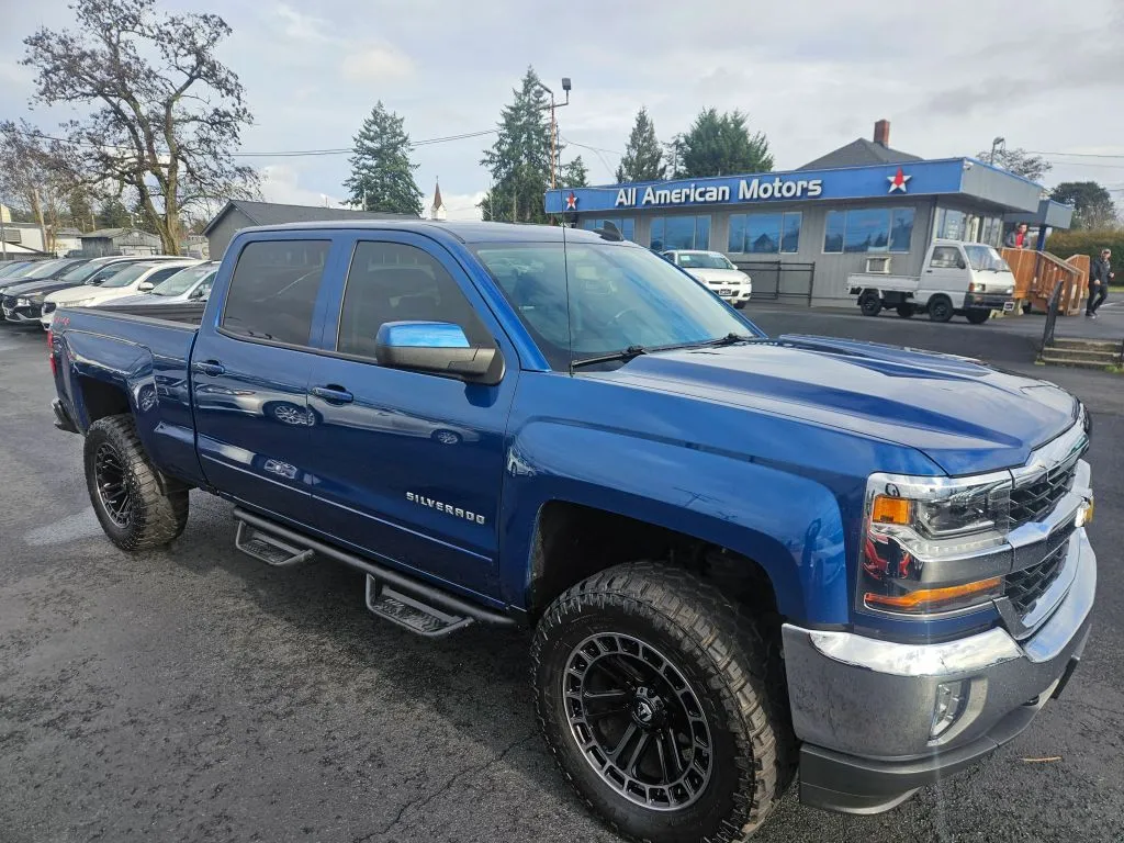 Blue 2018 Chevrolet Silverado 1500 Crew Cab LT Pickup 4D 6 1/2 ft for sale in Tacoma, WA