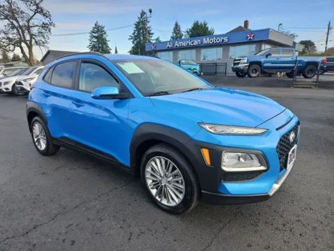 Blue 2021 Hyundai Kona SEL Plus Sport Utility 4D for sale in Tacoma, WA