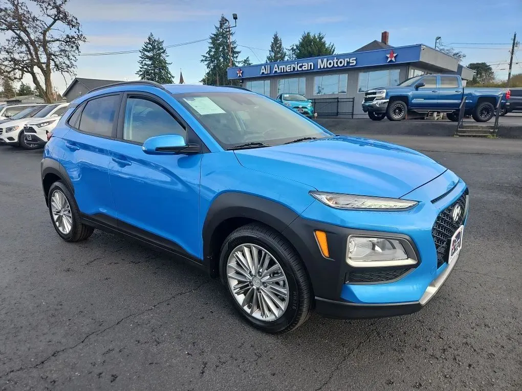 Blue 2021 Hyundai Kona SEL Plus Sport Utility 4D for sale in Tacoma, WA