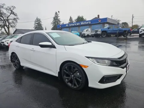 White 2019 Honda Civic Sport Sedan 4D for sale in Tacoma, WA