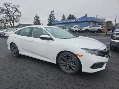 White 2021 Honda Civic Sport Sedan 4D for sale in Tacoma, WA