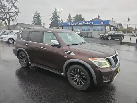 Brown 2018 Nissan Armada Platinum Sport Utility 4D for sale in Tacoma, WA