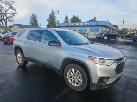 Silver 2021 Chevrolet Traverse LS Sport Utility 4D for sale in Tacoma, WA