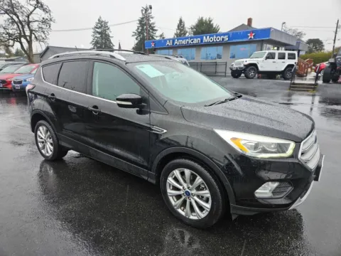 Black 2018 Ford Escape Titanium Sport Utility 4D for sale in Tacoma, WA