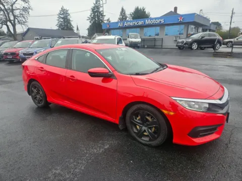 Red 2018 Honda Civic LX Sedan 4D for sale in Tacoma, WA