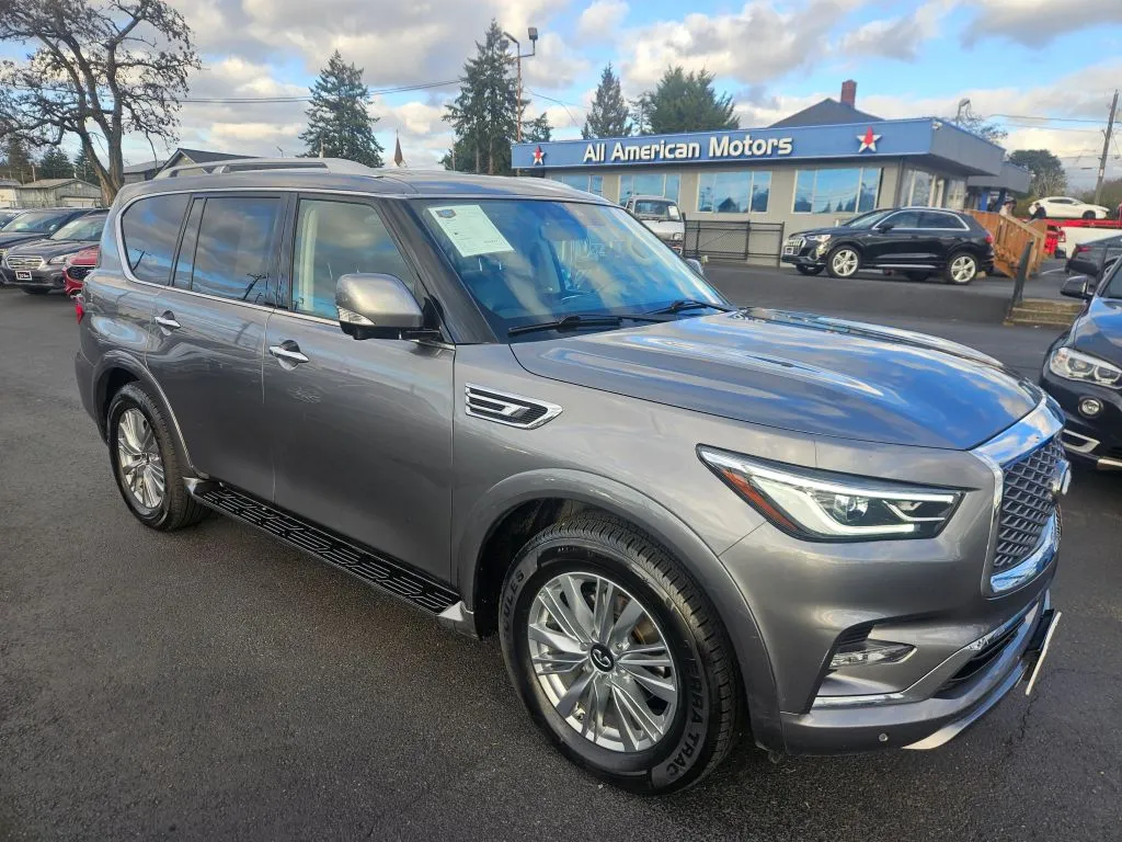 Gray 2021 INFINITI QX80 LUXE Sport Utility 4D for sale in Tacoma, WA