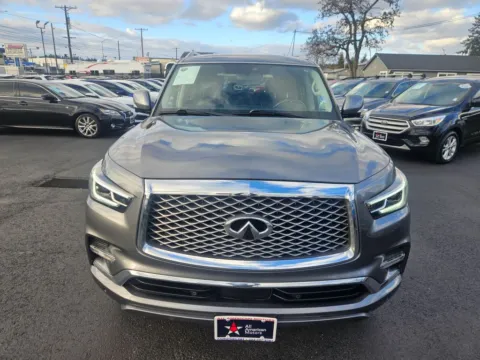 Photos of 2021 INFINITI QX80 LUXE Sport Utility 4D for sale in Tacoma, WA at All American Motors