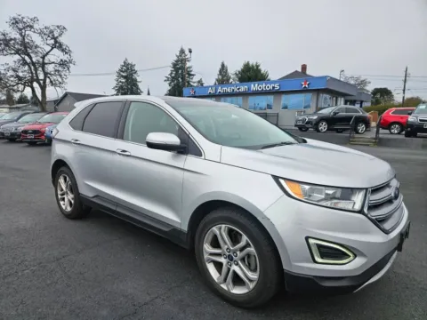 Silver 2018 Ford Edge Titanium Sport Utility 4D for sale in Tacoma, WA