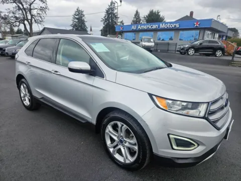 Silver 2018 Ford Edge Titanium Sport Utility 4D for sale in Tacoma, WA