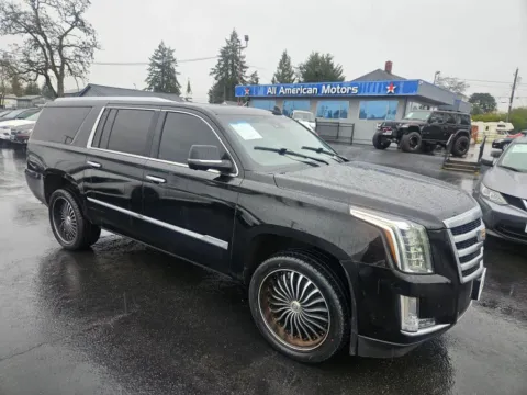 Black 2015 Cadillac Escalade ESV Luxury Sport Utility 4D for sale in Tacoma, WA
