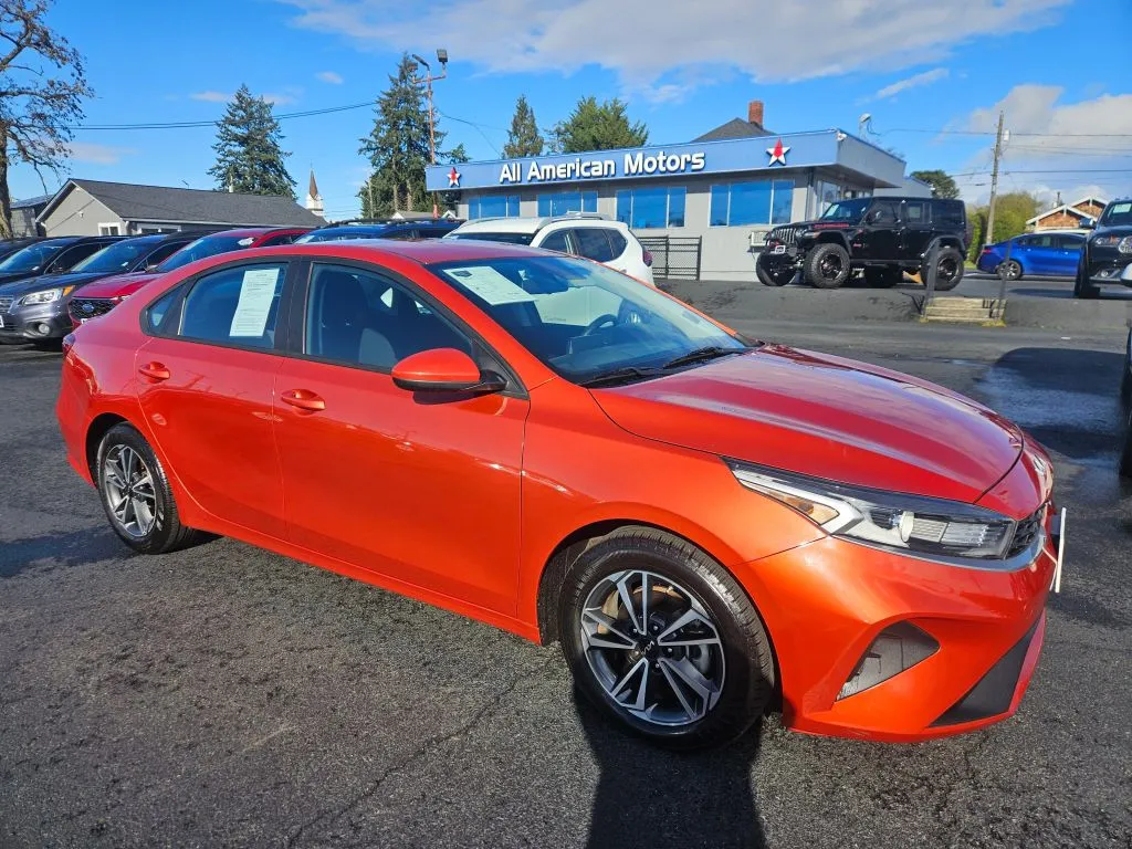 Orange 2023 Kia Forte LXS Sedan 4D for sale in Tacoma, WA