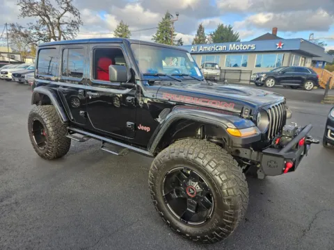 Black 2018 Jeep Wrangler Unlimited All New Rubicon Sport Utility 4D for sale in Tacoma, WA